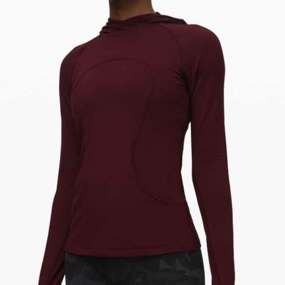 On Repeat Rule Hoodie womens - burgundy  size 6 Org Price 108.00